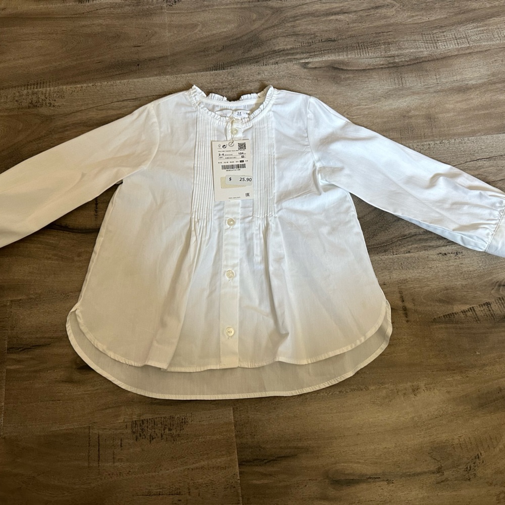Little Girls Zara Button Down Shirt